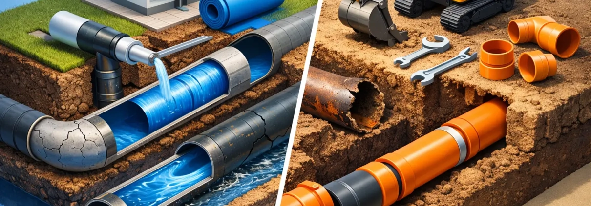 Drain Relining vs Pipe Replacement Explained