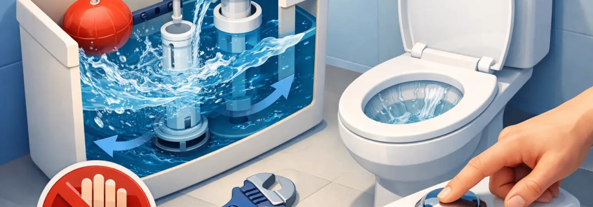 How to Stop Toilet Cistern Running Fast