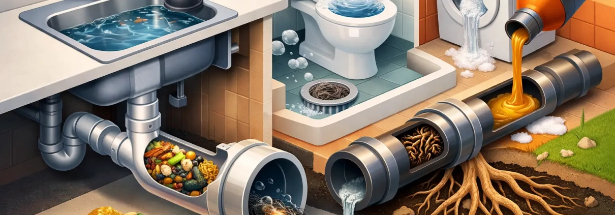 Top Causes of Blocked Household Drains Explained