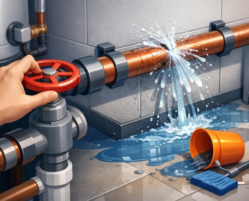 How to Shut Off Burst Pipe Water Before Damage Spreads