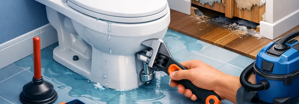 Leaking Toilet Repair That Stops Water Damage
